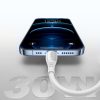 USB-C kabelis - iPhone Lightning S-A59 Vibrant sērija 30W - balts