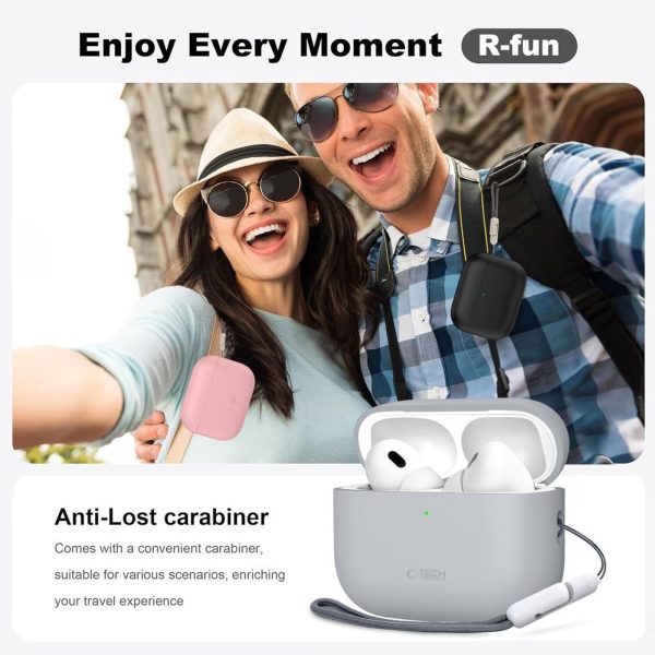 Aizsargājošs silikona maciņš AirPods Pro 3 austiņām - melns