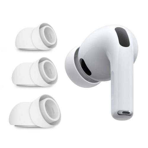 Ausu spilventiņi AirPods Pro 3 austiņām S / M / L izmēros, balti - 6 gab.