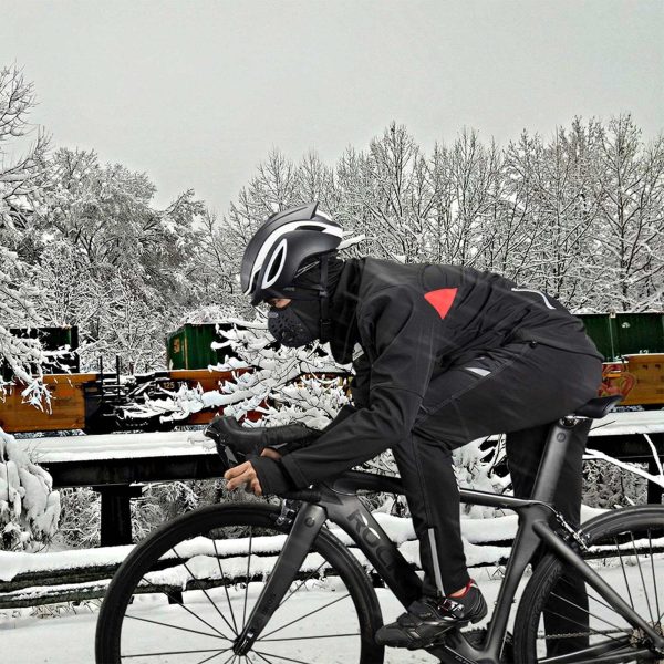 Vēja necaurlaidīga riteņbraukšanas sporta jaka XL izmērs - melna