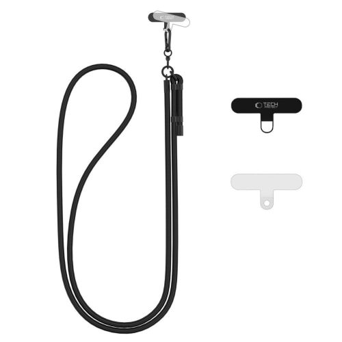 Regulējams viedtālrunis un atslēgu piekariņš - melns