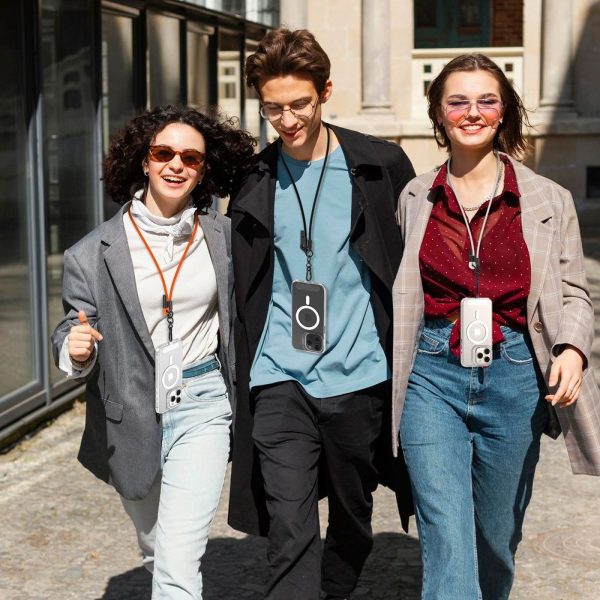 Regulējams viedtālrunis un atslēgu piekariņš - melns