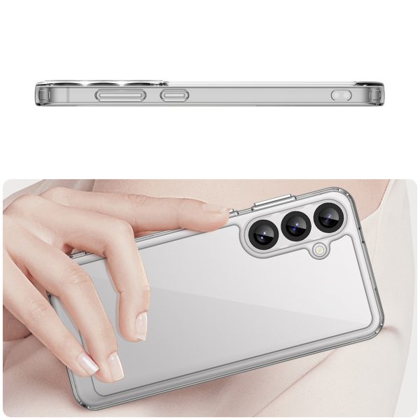 Silikona maciņš ar gēla rāmi Samsung Galaxy S25+ Outer Space Case - caurspīdīgs