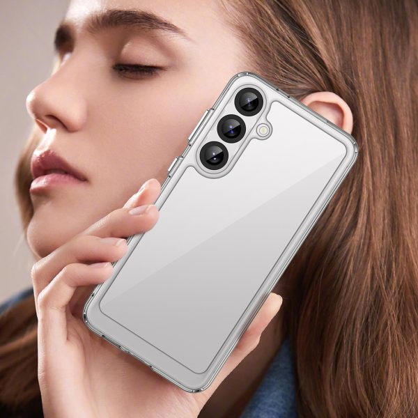 Silikona maciņš ar gēla rāmi Samsung Galaxy S25+ Outer Space Case - caurspīdīgs