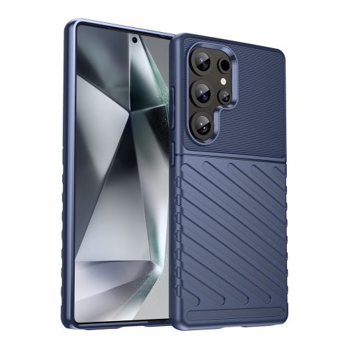 Silikona bruņu maciņš Samsung Galaxy S25 Ultra Thunder vāciņam - zils