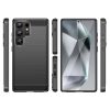 Silikona maciņš Samsung Galaxy S25 Ultra Carbon korpusam - melns