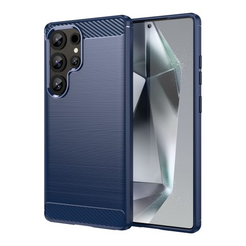 Silikona maciņš Samsung Galaxy S25 Ultra Carbon korpusam - zils