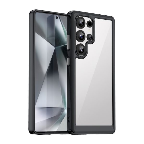 Silikona maciņš ar gēla rāmi Samsung Galaxy S25 Ultra Outer Space Case - melns