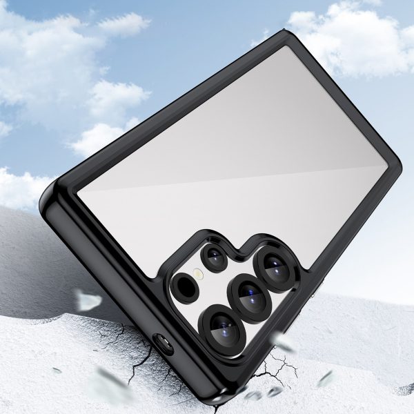 Silikona maciņš ar gēla rāmi Samsung Galaxy S25 Ultra Outer Space Case - melns