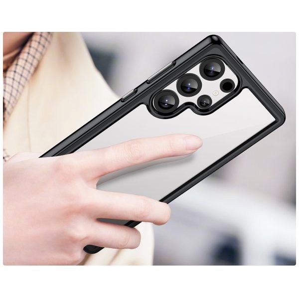 Silikona maciņš ar gēla rāmi Samsung Galaxy S25 Ultra Outer Space Case - melns