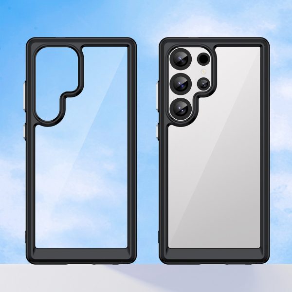 Silikona maciņš ar gēla rāmi Samsung Galaxy S25 Ultra Outer Space Case - melns