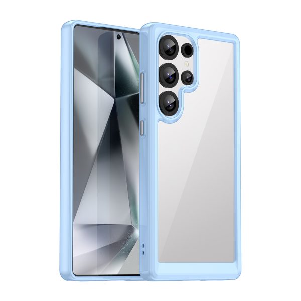 Silikona maciņš ar gēla rāmi Samsung Galaxy S25 Ultra Outer Space Case - zils