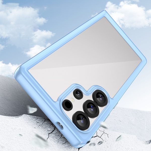 Silikona maciņš ar gēla rāmi Samsung Galaxy S25 Ultra Outer Space Case - zils