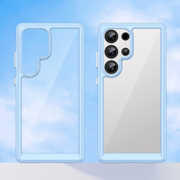 Silikona maciņš ar gēla rāmi Samsung Galaxy S25 Ultra Outer Space Case - zils