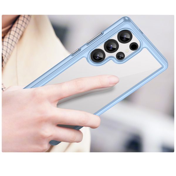 Silikona maciņš ar gēla rāmi Samsung Galaxy S25 Ultra Outer Space Case - zils