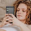 Silikona maciņš Samsung Galaxy S24 FE Carbon korpusam - melns