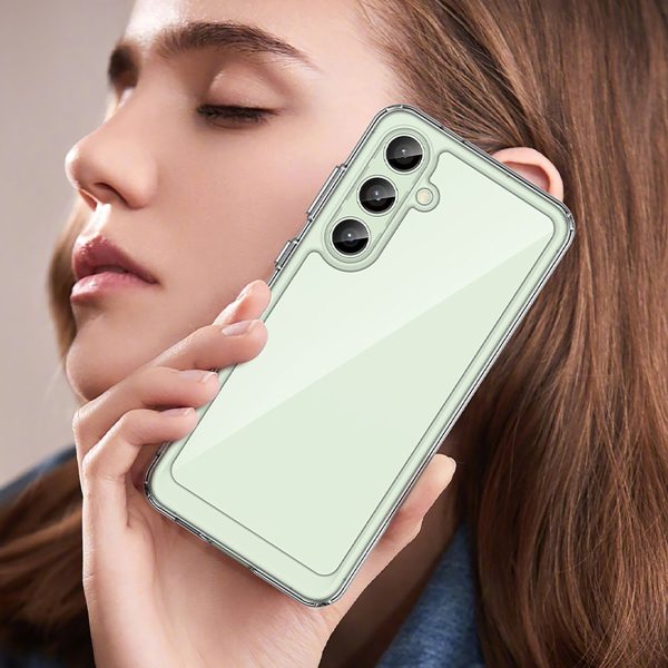 Silikona maciņš ar gēla rāmi Samsung Galaxy S24 FE Outer Space Case - caurspīdīgs