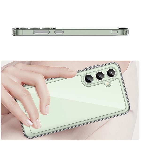 Silikona maciņš ar gēla rāmi Samsung Galaxy S24 FE Outer Space Case - caurspīdīgs