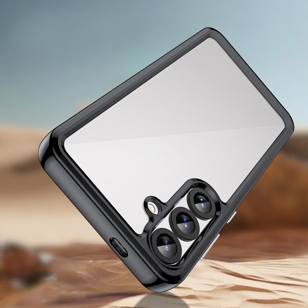 Samsung Galaxy A36 Outer Space maciņš ar elastīgu rāmi - melns