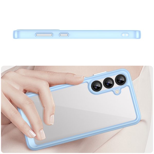 1033073-3-etui-pokrowiec-do-samsung-galaxy-a36-niebieski-hurtel-hurtownia-dropshipping.jpg Samsung Galaxy A36 Outer Space maciņš ar elastīgu rāmi - zils