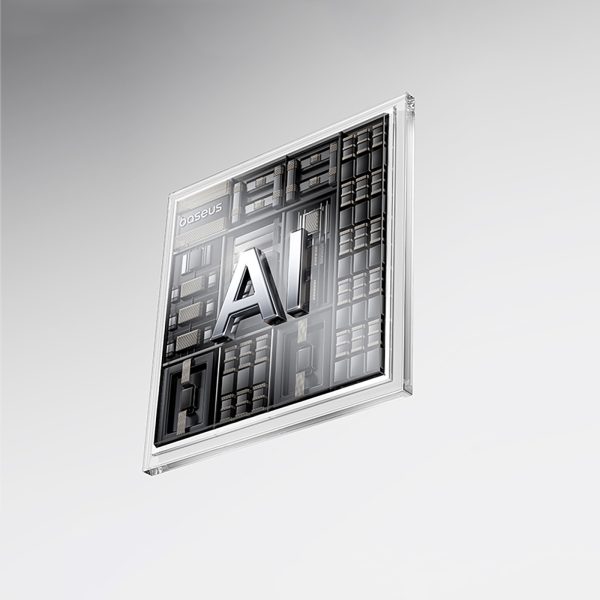 Powerbank 20000mAh 22.5W EnerFill FC11 ar displeju un iebūvētiem vadiem - bēša