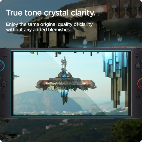 1033221-11-szklo-hartowane-na-konsole-nintendo-switch-2szt-spigen-hurtownia-dropshipping.jpg Rūdīts stikls Nintendo Switch 2 konsolei Glas.Tr EZ FIT caurspīdīgs - 2 gab.