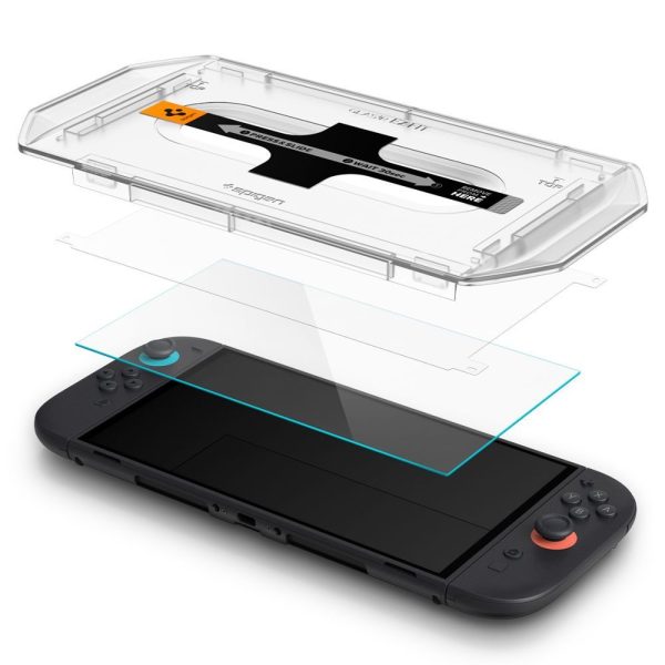 1033221-2-szklo-hartowane-na-konsole-nintendo-switch-2szt-spigen-hurtownia-dropshipping.jpg Rūdīts stikls Nintendo Switch 2 konsolei Glas.Tr EZ FIT caurspīdīgs - 2 gab.