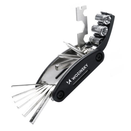 1033231-1-zestaw-narzedzi-wielofunkcyjny-16w1-do-roweru-wozinsky-hurtownia-dropshipping.jpg 16-vienā daudzfunkcionāls instrumentu komplekts velosipēdu remontam un apkopei - melns