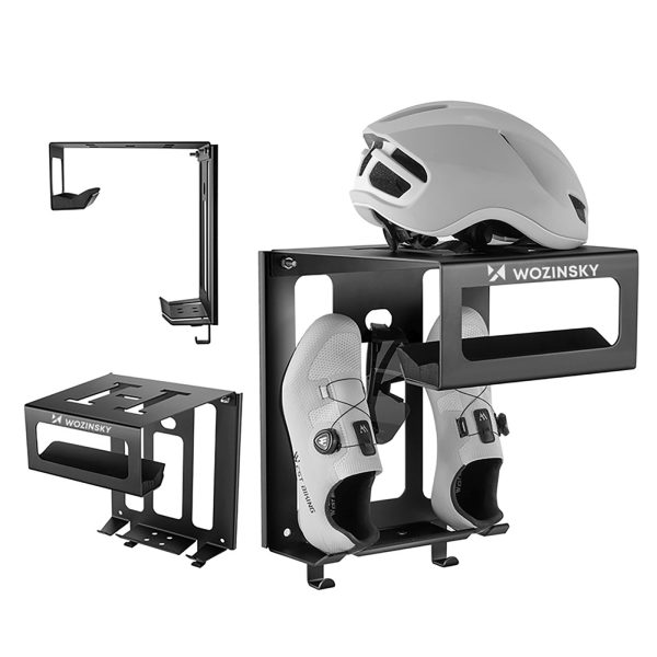 1033232-2-wieszak-uchwyt-scienny-na-rower-kask-odziez-wozinsky-hurtownia-dropshipping.jpg Sienas stiprināmais velosipēda ķiveres drēbju pakaramais - melns