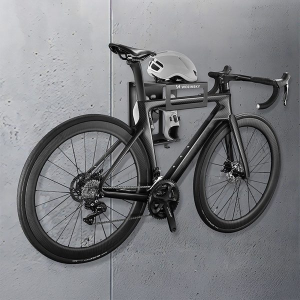 1033232-6-wieszak-uchwyt-scienny-na-rower-kask-odziez-wozinsky-hurtownia-dropshipping.jpg Sienas stiprināmais velosipēda ķiveres drēbju pakaramais - melns