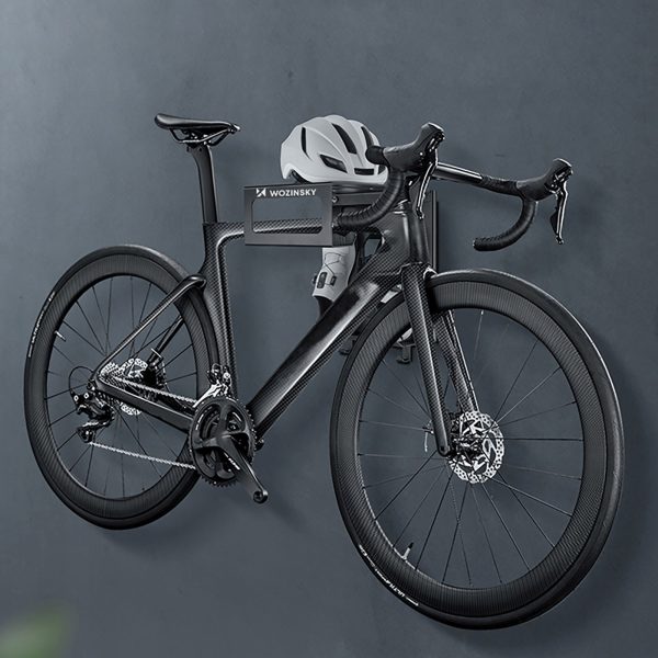 1033232-8-wieszak-uchwyt-scienny-na-rower-kask-odziez-wozinsky-hurtownia-dropshipping.jpg Sienas stiprināmais velosipēda ķiveres drēbju pakaramais - melns