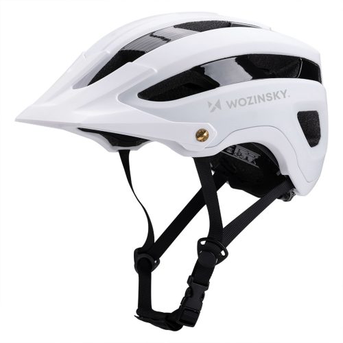 1033235-1-kask-rowerowy-mtb-z-odpinanym-daszkiem-czarno-bial-wozinsky-hurtownia-dropshipping.jpg MTB velosipēda ķivere ar noņemamu vizieri, viegla, 57-62 cm - melna un balta