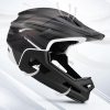 Pilna sejas velosipēda ķivere ar noņemamu vizieri 57-62 cm - melna