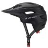 Pilna sejas velosipēda ķivere ar noņemamu vizieri 57-62 cm - melna