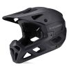 Pilna sejas velosipēda ķivere ar noņemamu vizieri 57-62 cm - melna