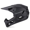Pilna sejas velosipēda ķivere ar noņemamu vizieri 57-62 cm - melna