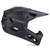 Pilna sejas velosipēda ķivere ar noņemamu vizieri 57-62 cm - melna