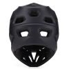 Pilna sejas velosipēda ķivere ar noņemamu vizieri 57-62 cm - melna