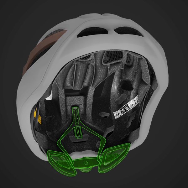 Ultraviegla šosejas velosipēda ķivere 54-58 cm - pelēkbrūna