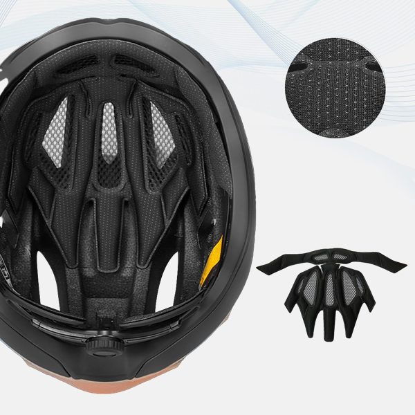 Ultraplāna šosejas velosipēda ķivere 57-62 cm - pelēkbrūna