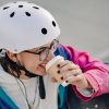 Viegla BMX skrejriteņa ķivere 48-52 cm - balta