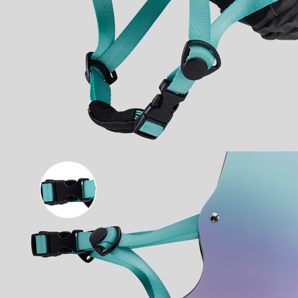 BMX velosipēda ķivere skrejriteņiem 48-52 cm - rozā gradients