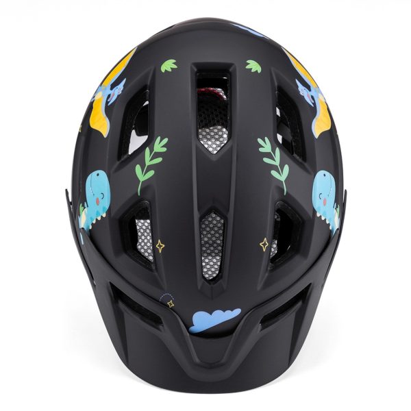 1033262-3-kask-rowerowy-dzieciecy-mtb-odpinany-daszek-czarny-wozinsky-hurtownia-dropshipping.jpg Bērnu MTB velosipēda ķivere ar noņemamu vizieri 52-56 cm - melna
