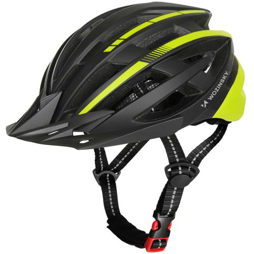 1033268-1-kask-rowerowy-mtb-daszek-lampka-czarno-zolty-wozinsky-hurtownia-dropshipping.jpg MTB velosipēda ķivere ar noņemamu vizieri un USB aizmugurējo lukturi 57-62 cm - melna un dzeltena