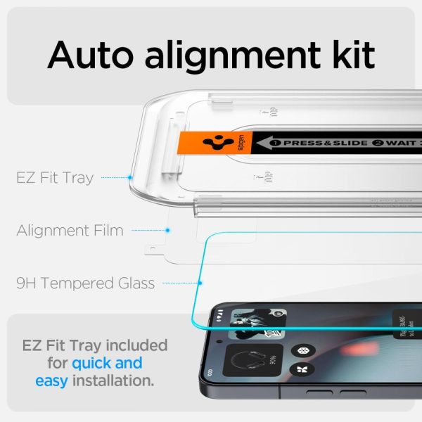 Rūdīts stikls Nothing Phone 3 Glas.TR EZ Fit caurspīdīgs - 2 gab.