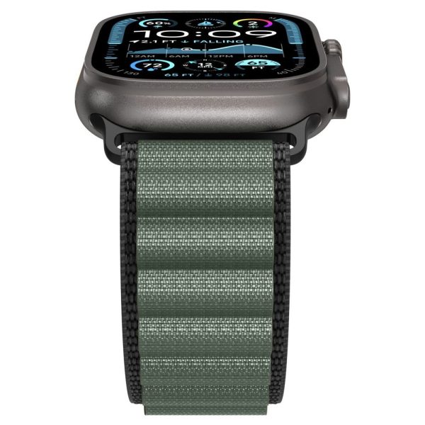 Apple Watch Band 44 / 45 / 46 / 49 mm - melna un zaļa