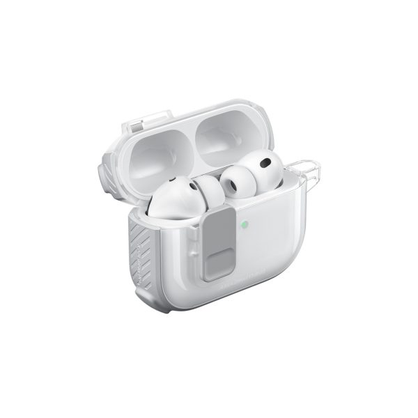AirPods Pro 3 Titan Pro Mag vāciņš - caurspīdīgs - balts