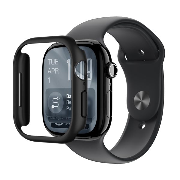 Apple Watch Series 11 46 mm minimālistisks aizsargvāciņš - melns