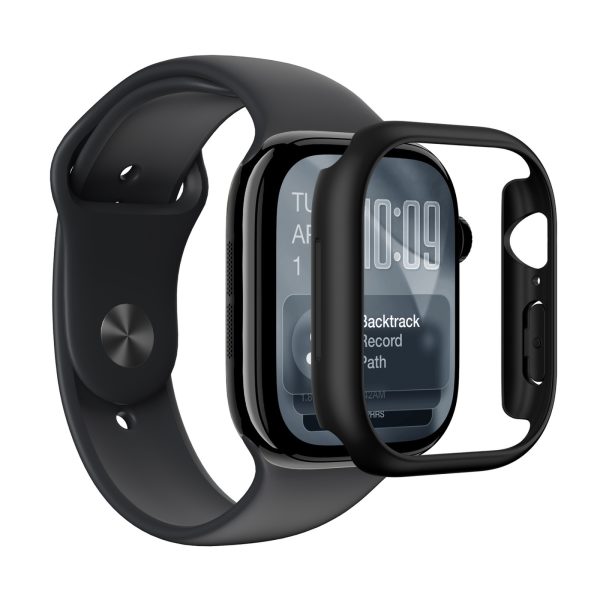Apple Watch Series 11 46 mm minimālistisks aizsargvāciņš - melns