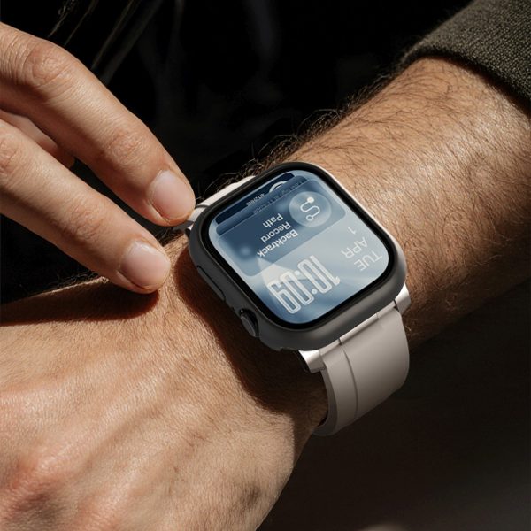 Apple Watch Series 11 46 mm minimālistisks aizsargvāciņš - melns